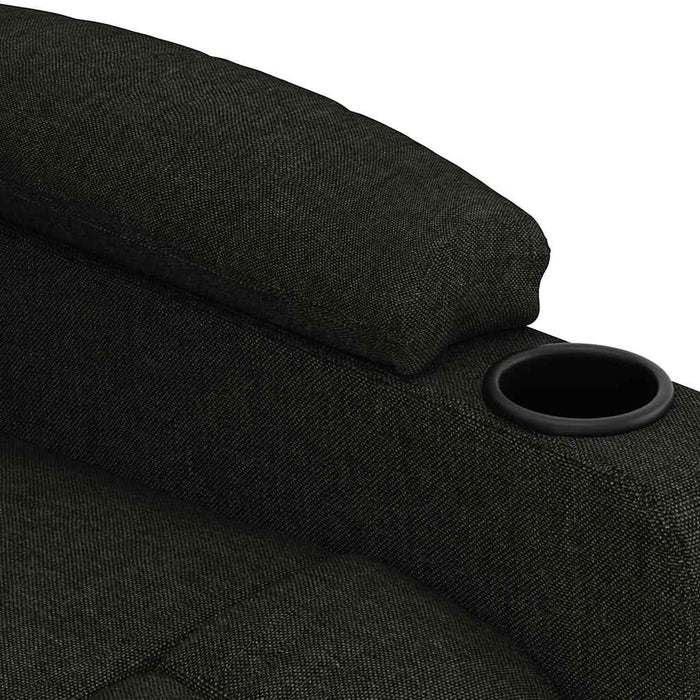 Fotoliu de masaj electric rabatabil, negru, textil - WALTI WALTI