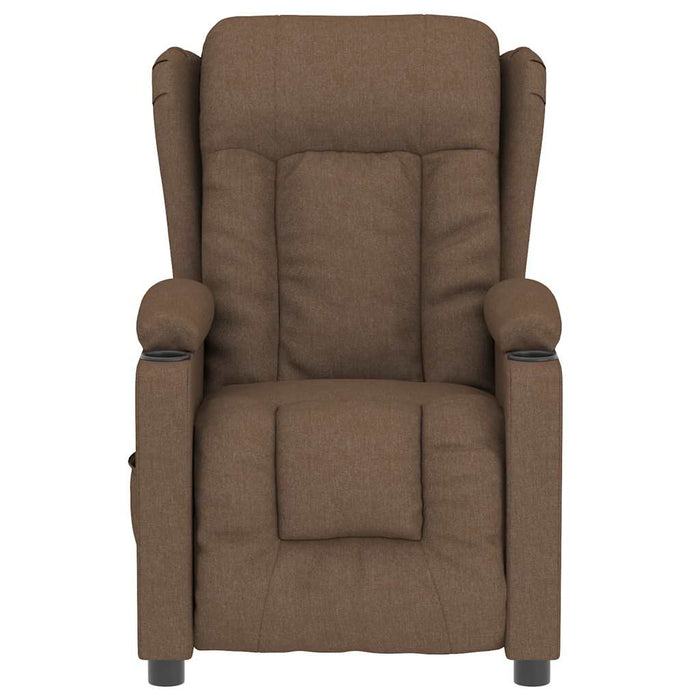 Fotoliu de masaj electric, maro, material textil WALTI