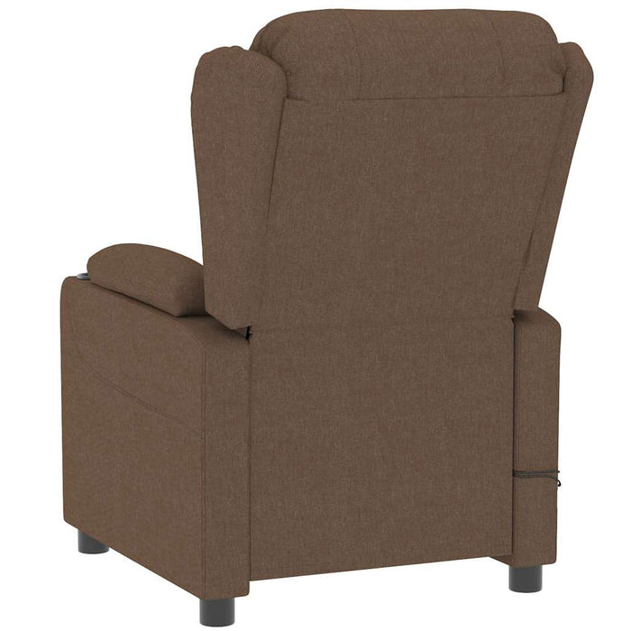 Fotoliu de masaj electric, maro, material textil WALTI