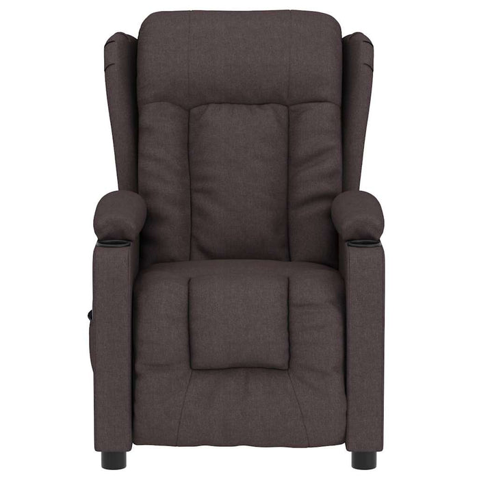 Fotoliu de masaj electric, maro închis, material textil WALTI