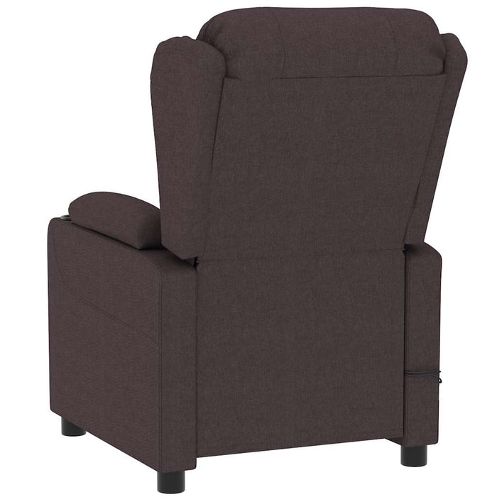 Fotoliu de masaj electric, maro închis, material textil WALTI