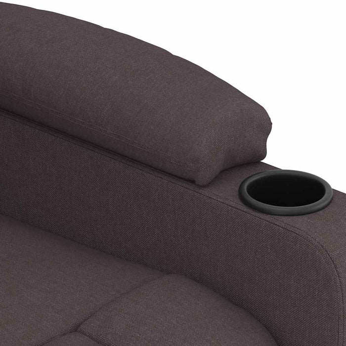 Fotoliu de masaj electric, maro închis, material textil WALTI