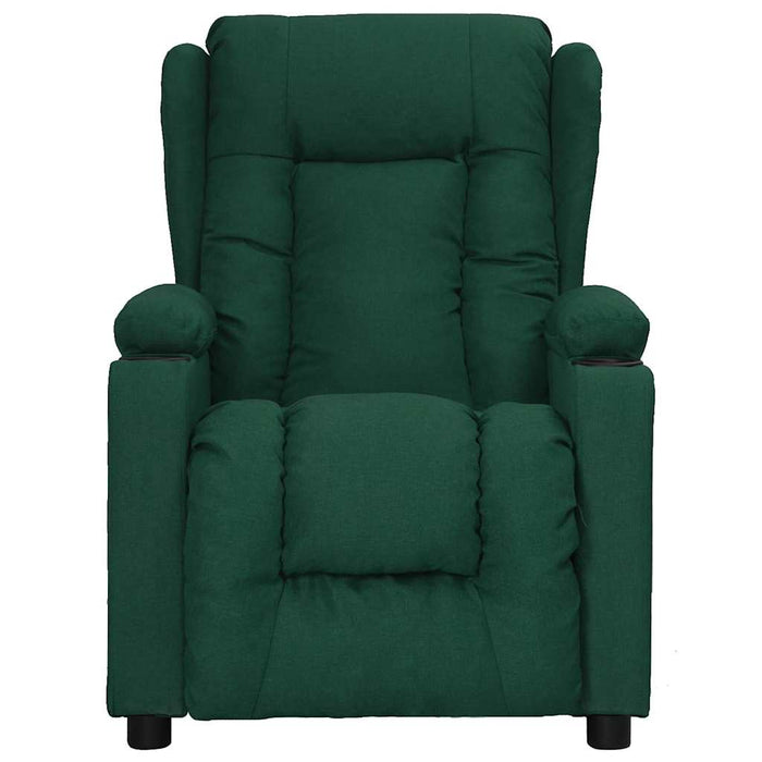 Fotoliu de masaj electric, verde închis, material textil WALTI