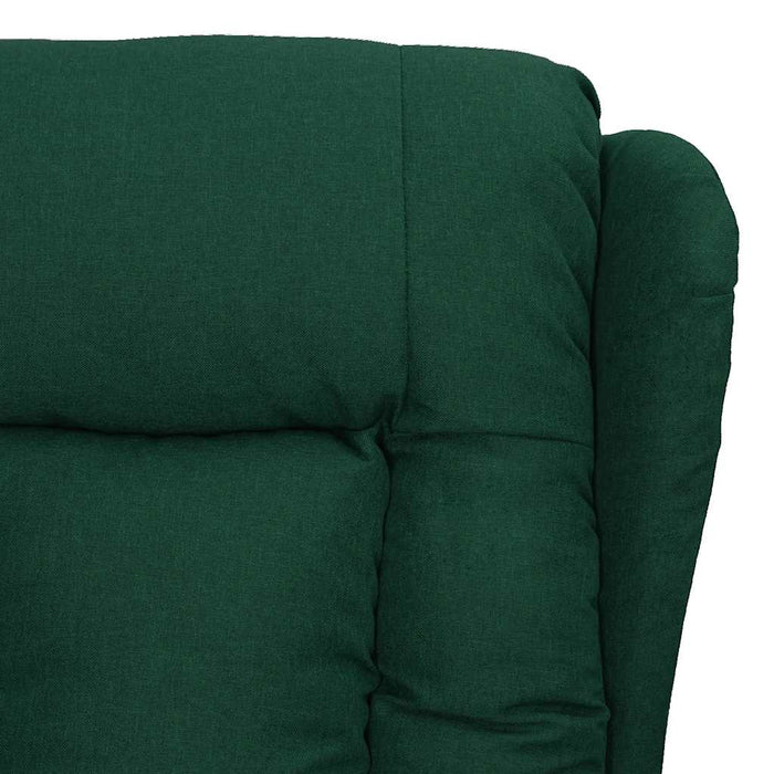 Fotoliu de masaj electric, verde închis, material textil WALTI
