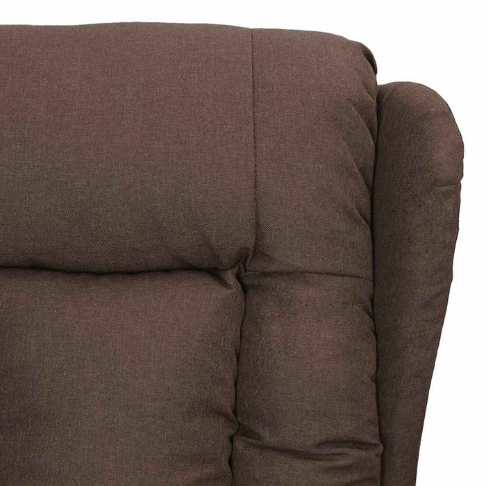 Fotoliu de masaj electric rabatabil, gri taupe, textil - WALTI WALTI