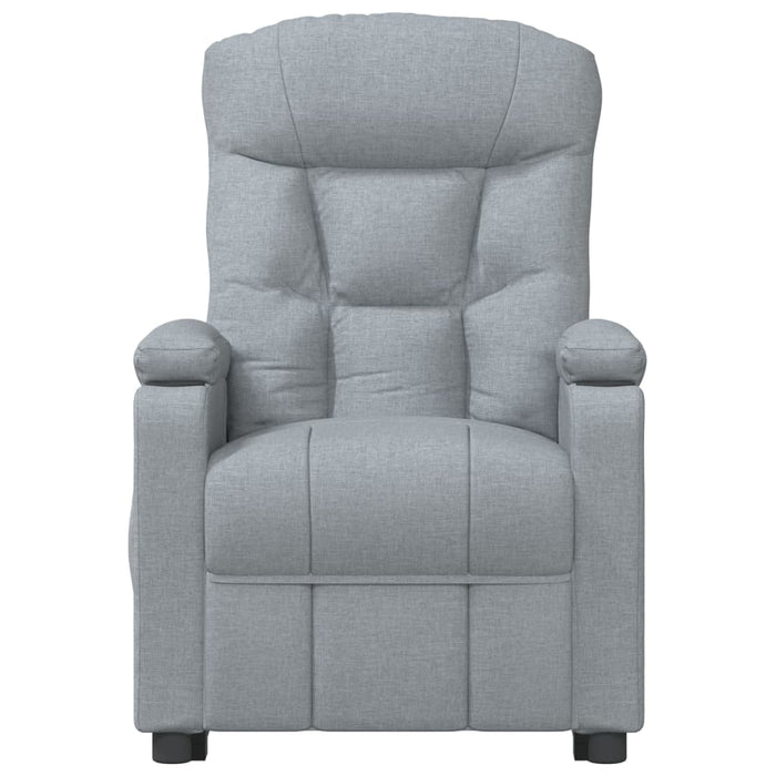 Fotoliu rabatabil electric, gri deschis, textil - WALTI WALTI