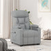 Fotoliu rabatabil electric, gri deschis, textil - WALTI WALTI