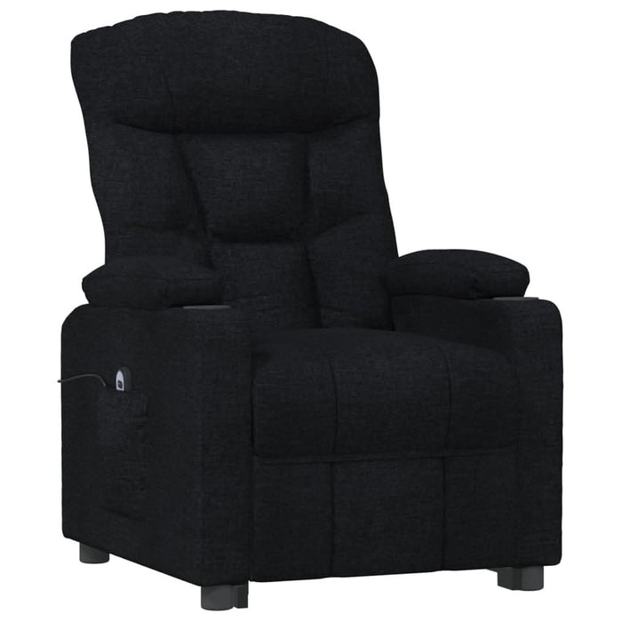 Fotoliu rabatabil electric, negru, material textil - WALTI WALTI
