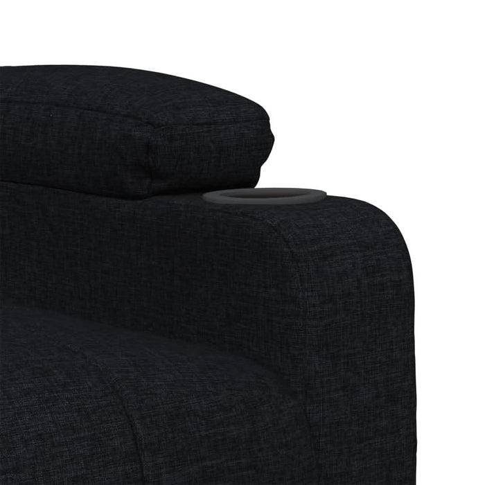 Fotoliu rabatabil electric, negru, material textil - WALTI WALTI