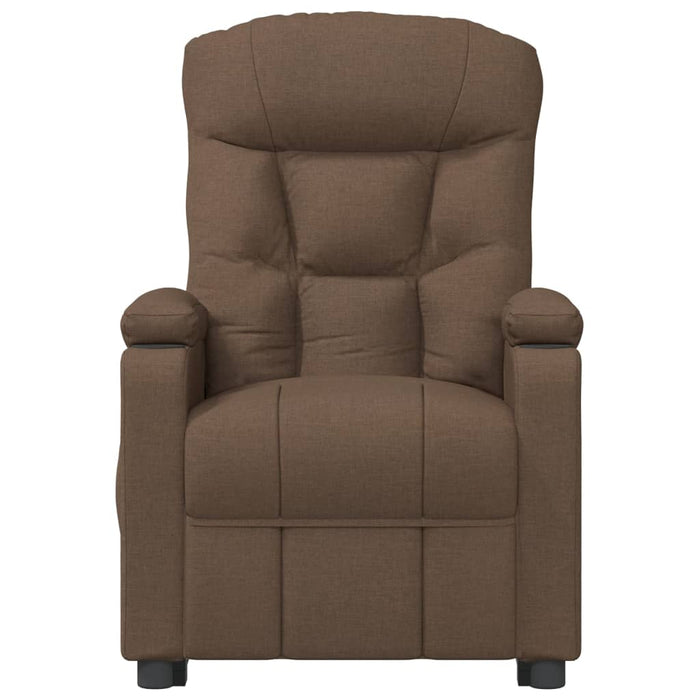 Fotoliu rabatabil electric, maro, material textil - WALTI WALTI