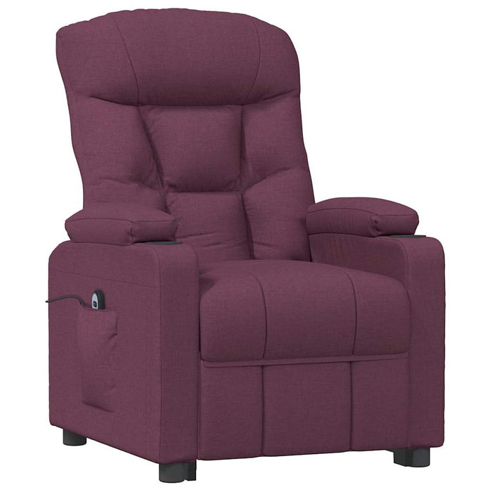 Fotoliu rabatabil electric, violet, material textil WALTI