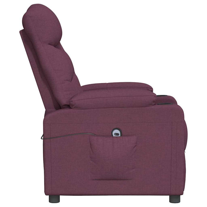 Fotoliu rabatabil electric, violet, material textil WALTI