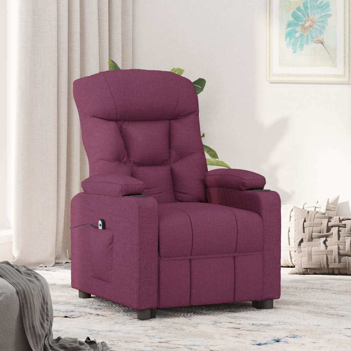 Fotoliu rabatabil electric, violet, material textil WALTI