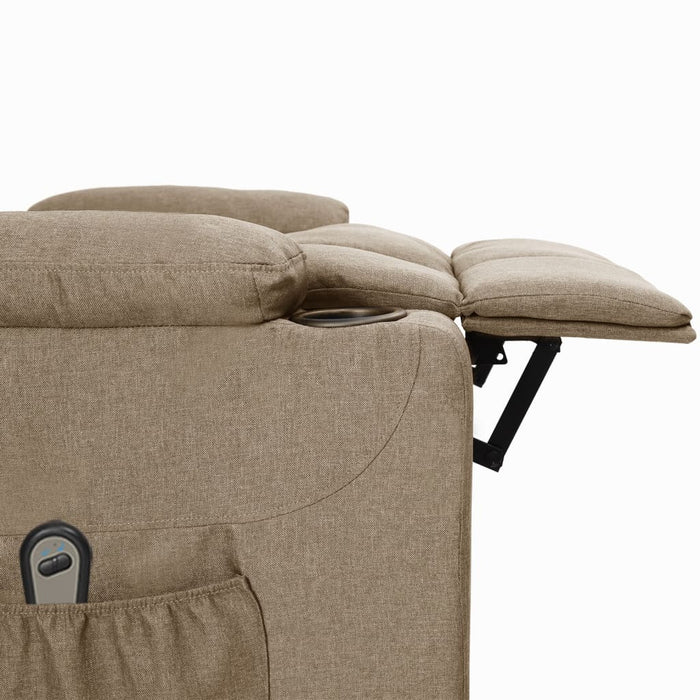 Fotoliu rabatabil electric, gri taupe, material textil - WALTI WALTI