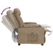 Fotoliu rabatabil electric, gri taupe, material textil - WALTI WALTI