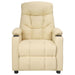 Fotoliu rabatabil electric, crem, material textil - WALTI WALTI