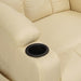 Fotoliu rabatabil electric, crem, material textil - WALTI WALTI