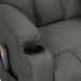 Fotoliu de masaj electric rabatabil, gri închis, textil - WALTI WALTI