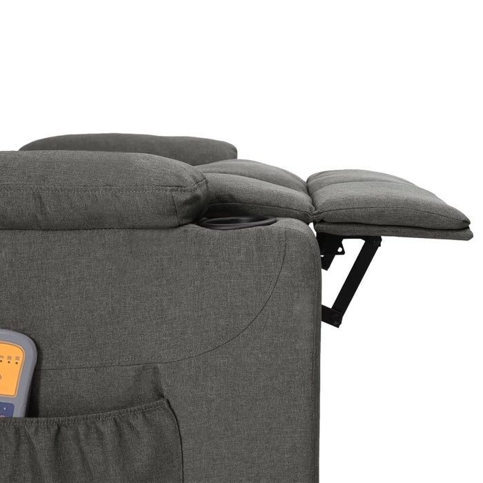 Fotoliu de masaj electric rabatabil, gri închis, textil - WALTI WALTI