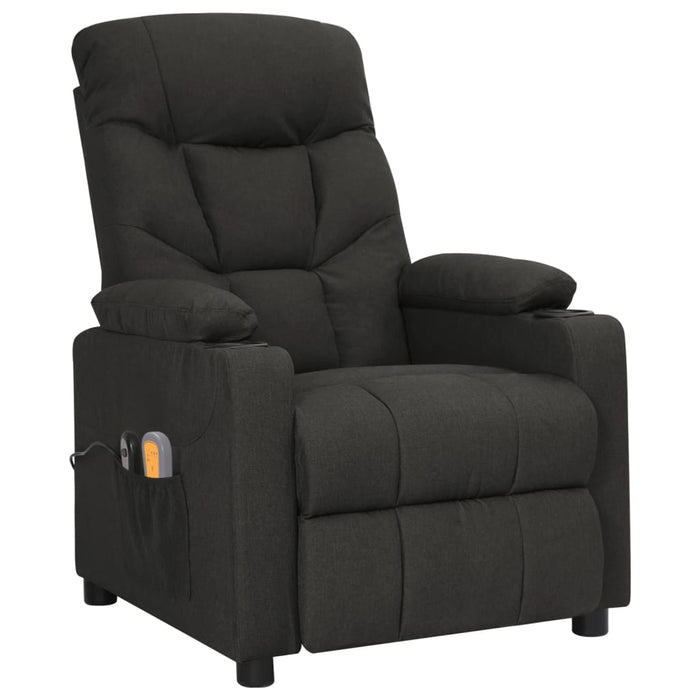 Fotoliu de masaj electric rabatabil, negru, textil - WALTI WALTI