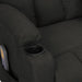 Fotoliu de masaj electric rabatabil, negru, textil - WALTI WALTI
