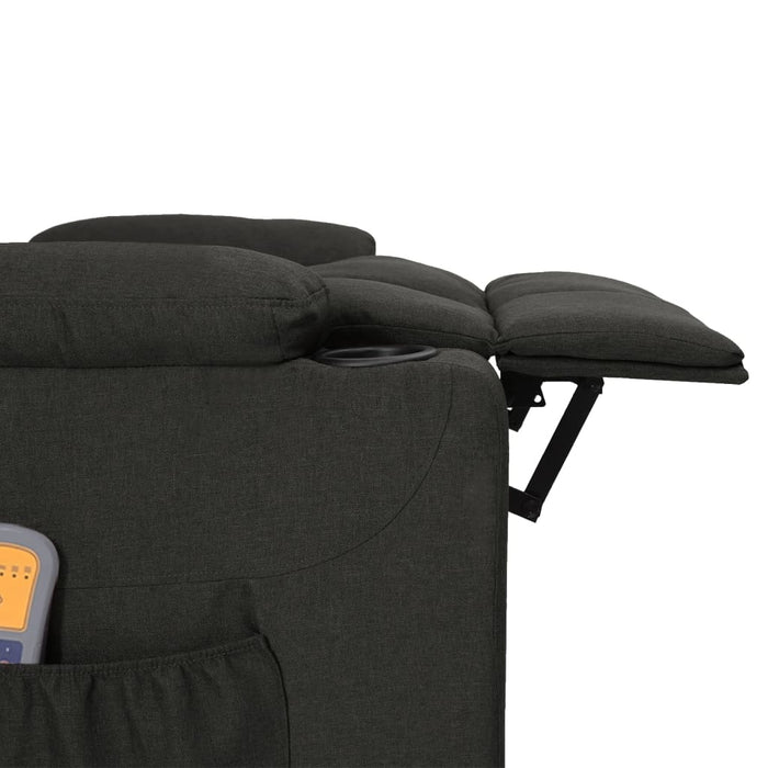 Fotoliu de masaj electric rabatabil, negru, textil - WALTI WALTI