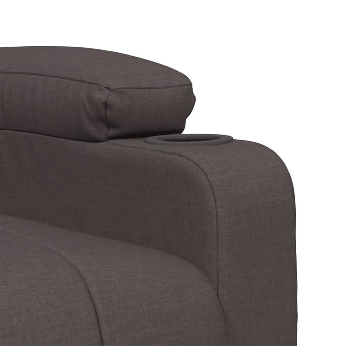 Fotoliu de masaj electric, maro închis, material textil - WALTI WALTI