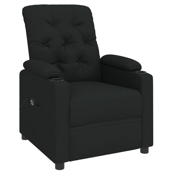 Fotoliu rabatabil electric, negru, material textil - WALTI WALTI