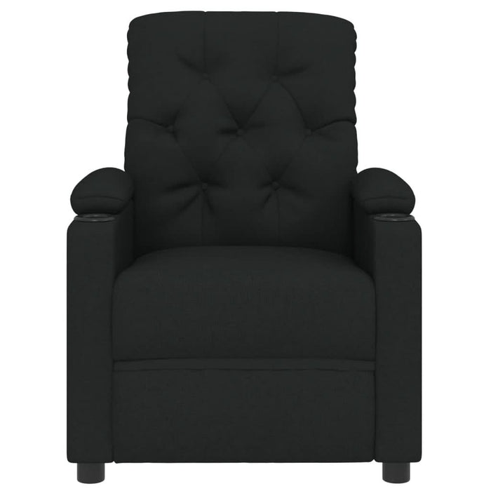 Fotoliu rabatabil electric, negru, material textil - WALTI WALTI