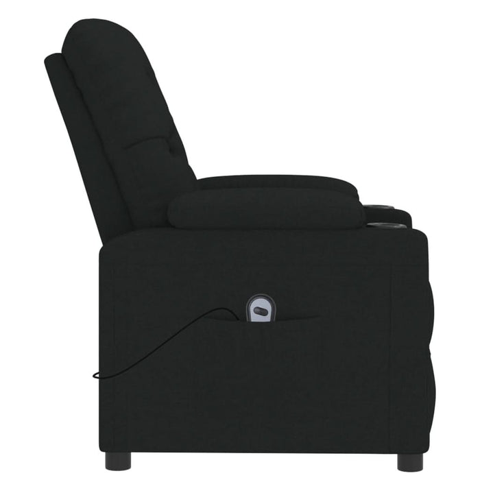 Fotoliu rabatabil electric, negru, material textil - WALTI WALTI