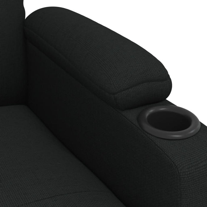 Fotoliu rabatabil electric, negru, material textil - WALTI WALTI