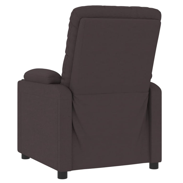 Fotoliu rabatabil electric, maro închis, material textil WALTI