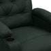 Fotoliu rabatabil electric, verde închis, material textil - WALTI WALTI