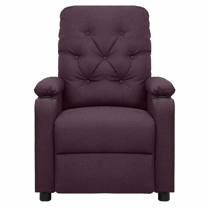 Fotoliu rabatabil electric, violet, material textil WALTI