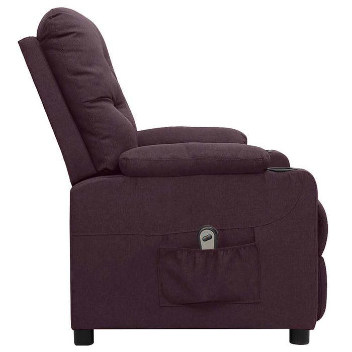 Fotoliu rabatabil electric, violet, material textil WALTI