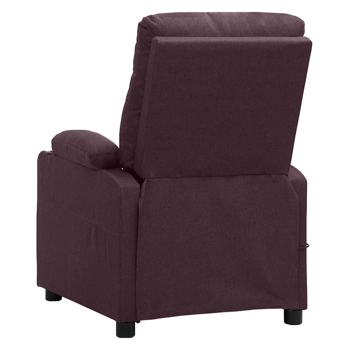 Fotoliu rabatabil electric, violet, material textil WALTI