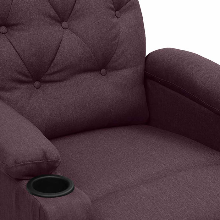 Fotoliu rabatabil electric, violet, material textil WALTI