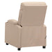 Fotoliu rabatabil electric, crem, material textil - WALTI WALTI