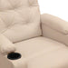 Fotoliu rabatabil electric, crem, material textil - WALTI WALTI