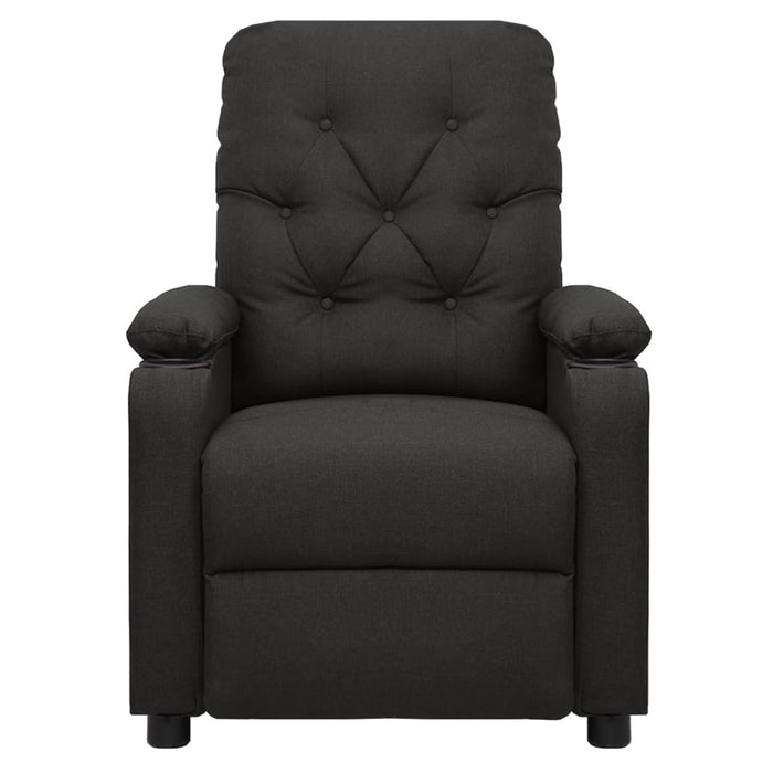 Fotoliu de masaj electric rabatabil, negru, textil - WALTI WALTI