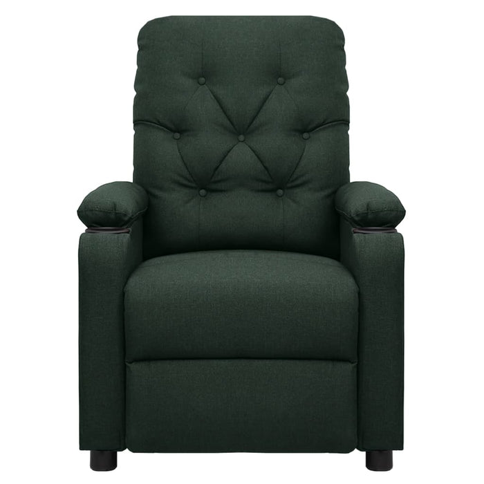 Fotoliu de masaj electric, verde închis, material textil - WALTI WALTI