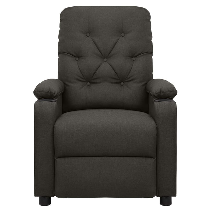 Fotoliu de masaj electric rabatabil, gri taupe, textil - WALTI WALTI