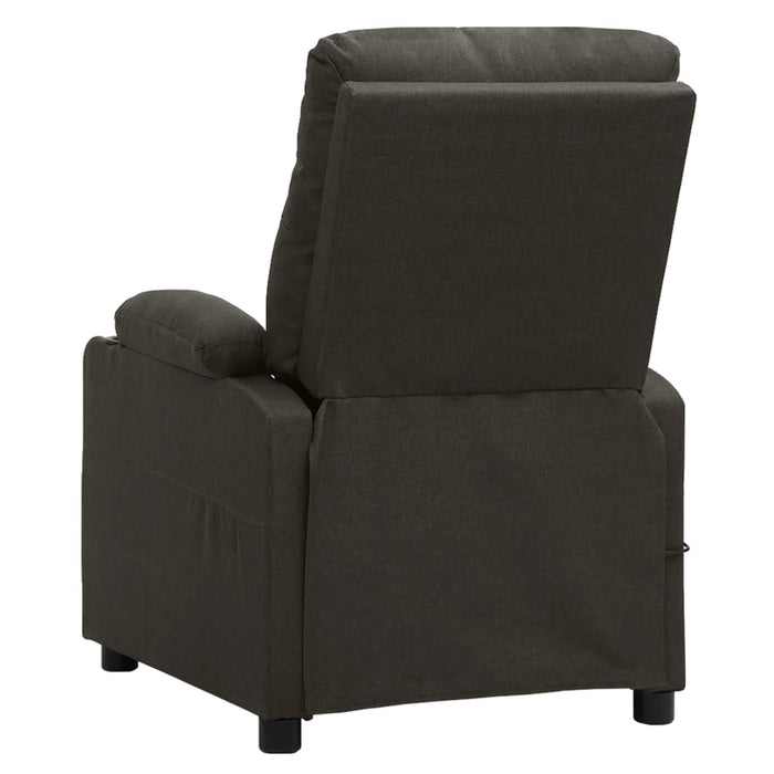 Fotoliu de masaj electric rabatabil, gri taupe, textil - WALTI WALTI