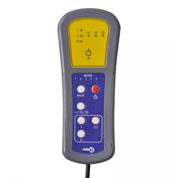 Fotoliu de masaj electric, gri, piele ecologică - WALTI WALTI