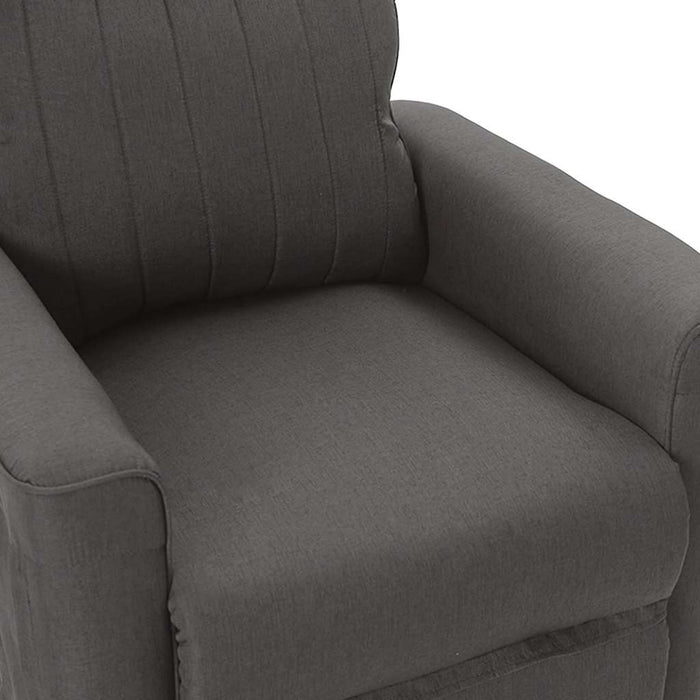 Fotoliu rabatabil electric, gri închis, material textil WALTI