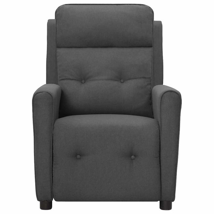 Fotoliu rabatabil electric, gri închis, material textil WALTI