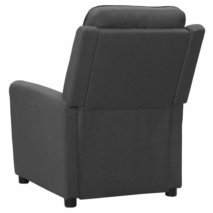Fotoliu rabatabil electric, gri închis, material textil WALTI