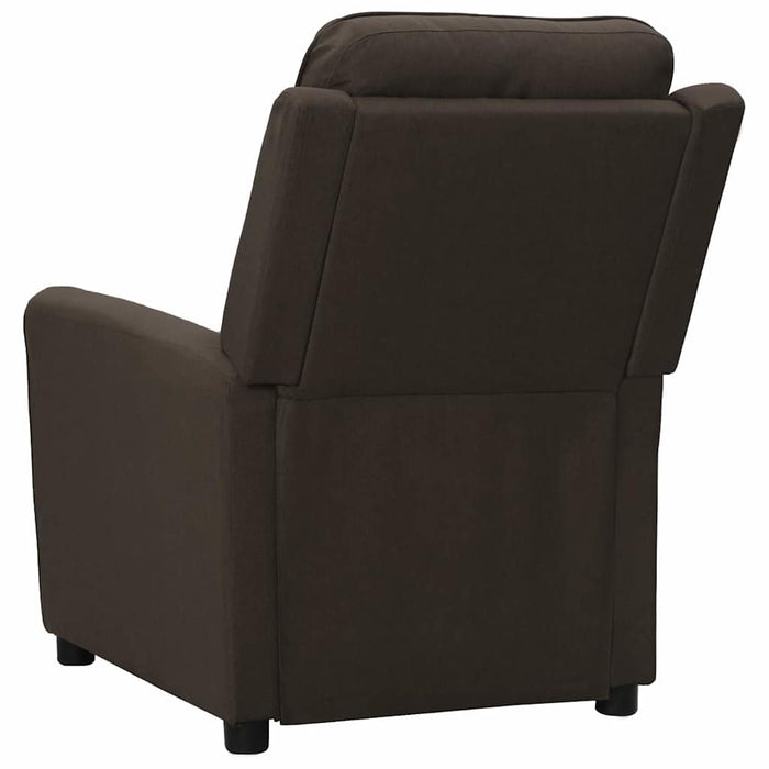 Fotoliu rabatabil electric, maro închis, material textil WALTI