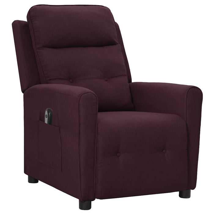 Fotoliu rabatabil electric, violet, material textil WALTI