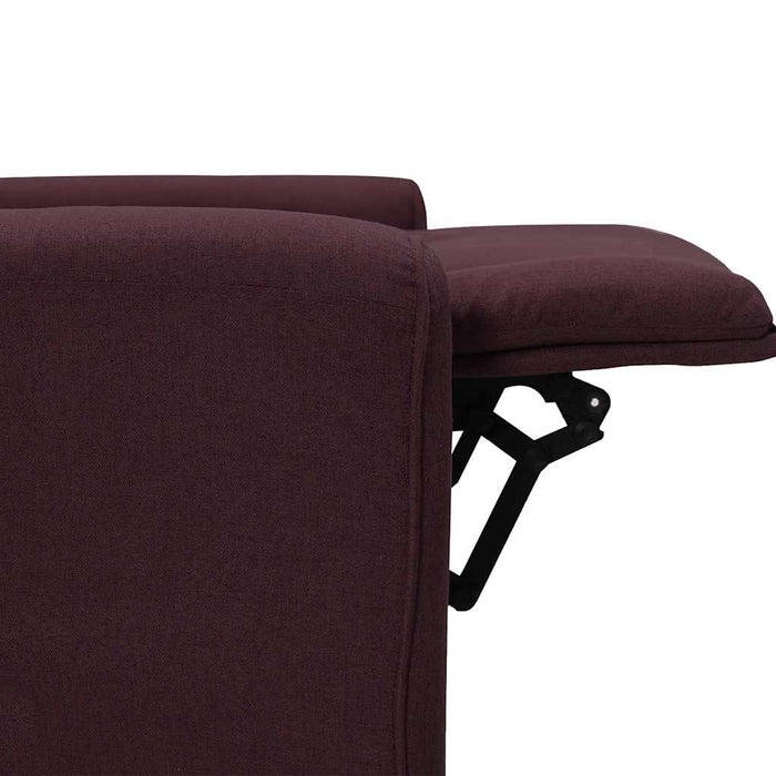 Fotoliu rabatabil electric, violet, material textil WALTI